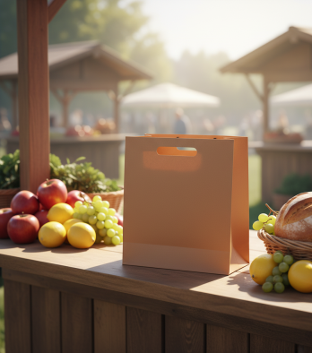 BOLSA ALFA #8 ASA TROQUELADA KRAFT COMPOSTBLE