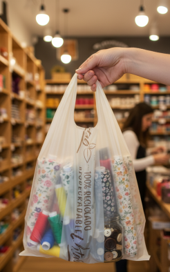 BOLSA CAMISETA #1 BIO POLIPAPEL 