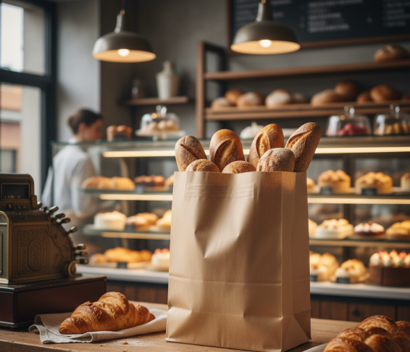 BOLSA CI #8-2 SIN ASA KRAFT COMPOSTABLE