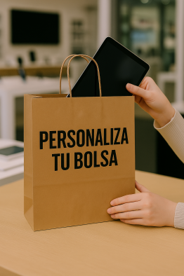 BOLSA CI #8-3 ASA CORDON KRAFT COMPOSTABLE