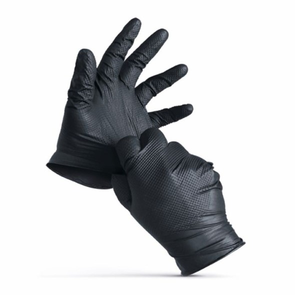 GUANTES DE NITRILO NEGRO