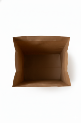 BOLSA ALFA #7 SIN ASA KRAFT COMPOSTABLE